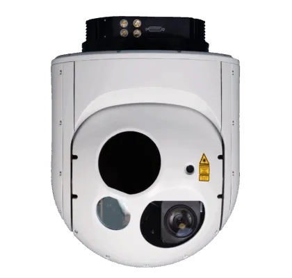 Merio Milvus 25HP aerial EO/IR gimbal — front view